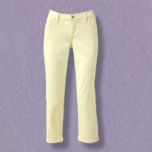 Apt. 9 straight leg jeans, wax yellow sz 2